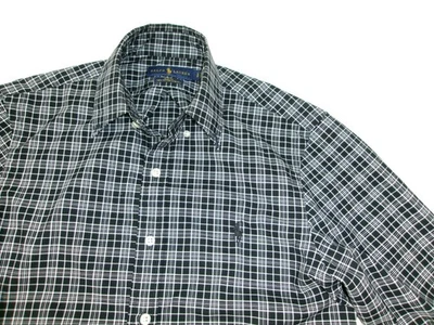Ralph Lauren Womens Size S P  Slim Fit Plaid Shirt Black & White Button Down - Image 1 of 4