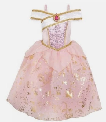 Vestido Disfraz Princesa Aurora Disney Store (talla 3) con Zapatos Rosa Brillante (talla 5/6) Foto 1 de 4