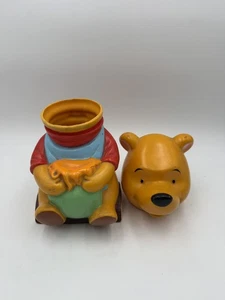Vintage Winnie the Pooh Vinyl Bank w/ Broken Head - Picture 1 of 2