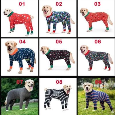 Large Dog Pajamas,Anti Licking Post Surgery Recovery Clothes,Prints Pet Shirt - Image 1 of 4