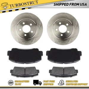 Front OE Brake Rotors Brake Pad for 1977-1982 Ford Courier 1977-1978 Mazda B1800 - Picture 1 of 5