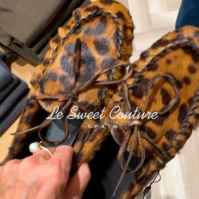 MASSIMO DUTTI WOMAN FW25 Leopard print deck shoes 1529/650 - Image 1 of 4