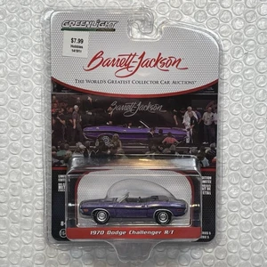1/64 GREENLIGHT BARRETT JACKSON 1970 DODGE CHALLENGER R/T CONVERTIBLE PLUM CRAZY - Picture 1 of 3
