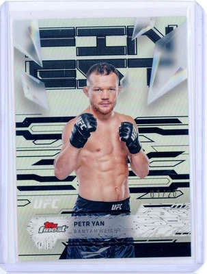 2025 Topps Finest UFC PETR YAN Uncommon Black Refractor 1/20 First! - Image 1 of 2