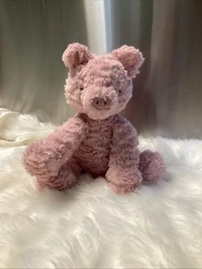 Jellycat ~ Fuddlewuddle Schwein 9 Zoll rosa Plüschtier Stofftier flauschig weich Rentner - Bild 1 von 10