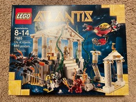 Lego Atlantis 7985 City of Atlantis Retired Sealed 685 pieces Temple New NIB