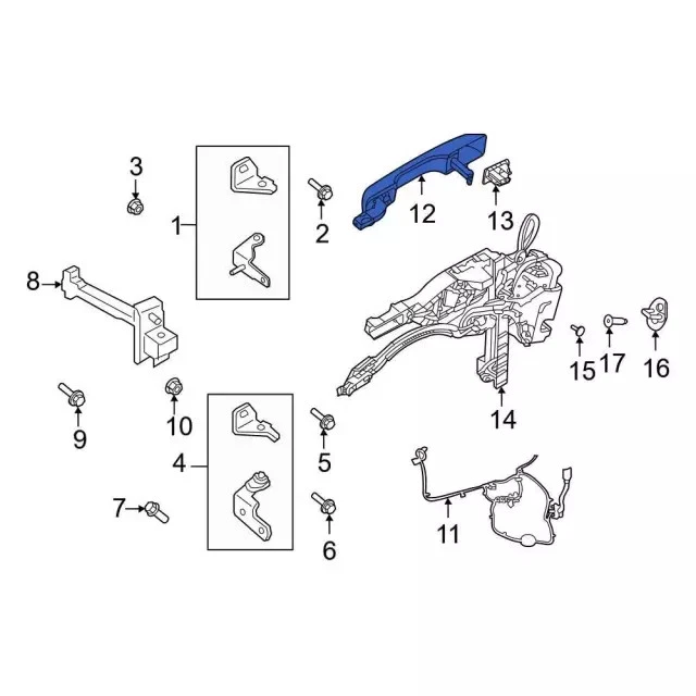 Genuine Ford Handle Outside M1PZ-7822404-C - Image 1 of 1