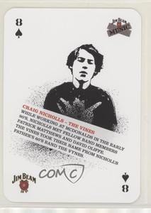 2006 Jim Beam Music Playing Cards The Vines Craig Nicholls #8S 6d7