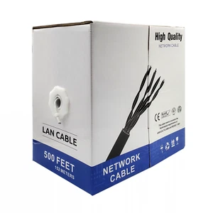 CAT6 500ft bulk Cable Pull Box LAN Ethernet Network Cable UTP CCA CE ROHS - Picture 1 of 4