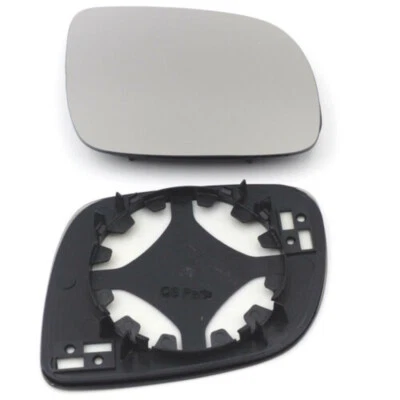 SPIEGELGLAS RECHTS KONVEX CHROM FÜR VW SEAT SKODA - Bild 1 von 2