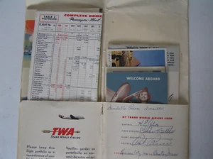 LARGE LOT TWA AIRLINES MEMORABILIA -from 1946 - Picture 1 of 8