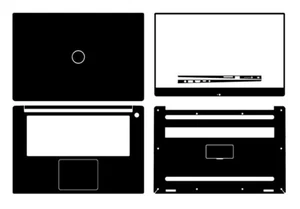 Laptop Sticker Decal Skin Carbon fiber Cover for Dell XPS 15 9570 15-9570 15.6" - Picture 1 of 34