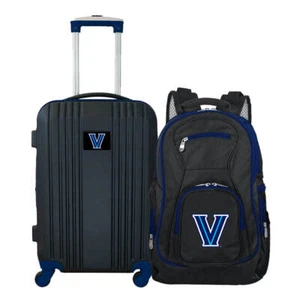 Villanova Wildcats 2-teiliges Premium farbiges Borte Rucksack und Gepäckset - Bild 1 von 7