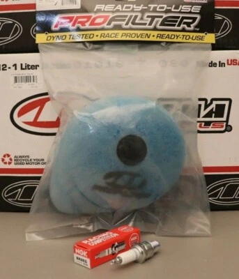 Honda CR250R Tune Up Kit Maxima Pro Air Filter NGK Spark Plug CR250 CR 250 89/01 - Image 1 of 3