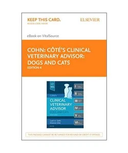 Cote's Clinical Veterinary Advisor Elsevier Ebook on Vitalsource Access Code: Do - Bild 1 von 1
