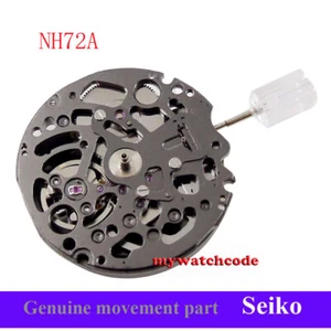 Hecho en Japón NH72 NH72A Movimiento de Reloj Automático Totalmente Nuevo Esqueleto 24 Joyas - Imagen 1 de 7