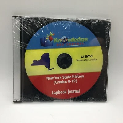 New York State History Lapbook Journal Cyndi Kinney (2012, CD-ROM) Free Ship New - Image 1 of 4