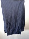 Mens Blue Striped Aquascutum Pure Wool Single Breasted Suit Size 42. With Pants