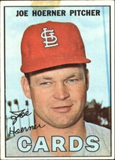 1967 Topps St. Louis Cardinals Baseball Card #41 Joe Hoerner - FAIR