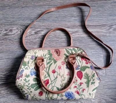 Signare Tapestry Ume Sakura  Triple Compartment Bag For Ladies - Image 1 of 4