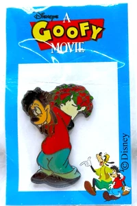 ¡MUY RARO! Disney ProPin (Leer) Una Película GOOFY MAX GOOF - FLORES para ROXANNE Nuevo - Imagen 1 de 4