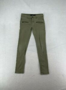 Joe's Jeans Jegging Girls Juniors Size 16 Button Elastic Waistband Olive Green