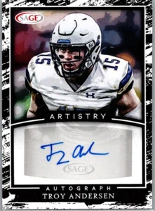 2022 SAGE Artistry - Troy Andersen #29 Auto (RC) Montana State - Picture 1 of 2