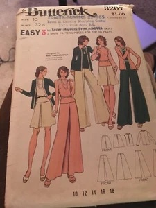 Butterick 3207 Vintage Misses Jacket Skirt Pants Uncut Sewing Pattern Size 10 - Picture 1 of 3