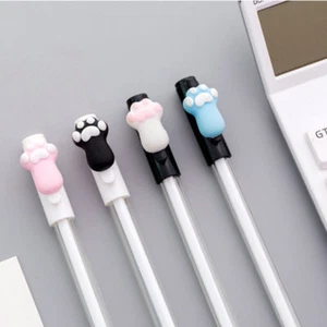 6pcs Kawaii Cat Paws Black Gel Ink Roller Ball Point Pen Korean School Kids Pens - Picture 1 of 12