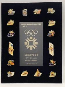 Vintage Sarajevo 1984 XIV Winter Olympics Sixteen Pins Limited Edition Set #2876 - Picture 1 of 10