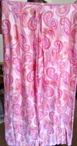 CYNTHIA ROWLEY Women's. Sz L Pink Multicolor Paisley Jersey Lounge Pajama Pants - Picture 1 of 4