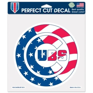 MLB Chicago Cubs Perfect Cut Decal 8" x 8" - Picture 1 of 1