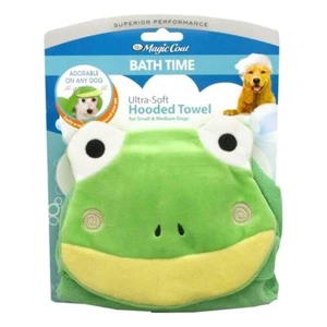 Four Paws Magic Coat Bath Time Hooded Frog Towel For Dogs - EXtra Small Dog - Picture 1 of 2