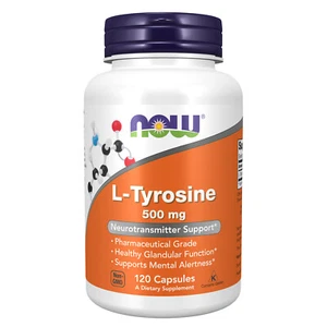 NOW FOODS L-Tirosina 500 mg 120 Cápsulas - Imagen 1 de 6