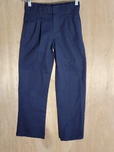 french toast chino pants boys 10 relaxed straight pleated adjustable waist blue - Picture 1 of 9
