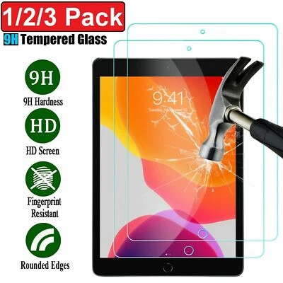 Tempered Glass Screen Protector For iPad 10.2 11 9.7 5th 6th Air Pro Mini 2 3 4 - Image 1 of 2