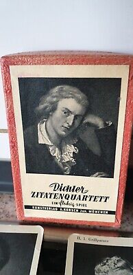 Altes Kartenspiel  Dichter-Zitaten-Quartett - Vollständig Von Flechsig • 1.50€