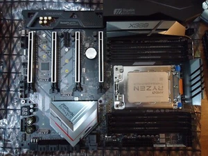 ASROCK FATAL1TY X399 Gaming TR4 10G LAN Ryzen Threadripper 2920X 32GB Predator - Photo 1/23