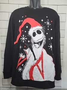 Disney Nightmare Before Christmas Unisex L Sweatshirt Jack Skellington Fleece - Picture 1 of 5