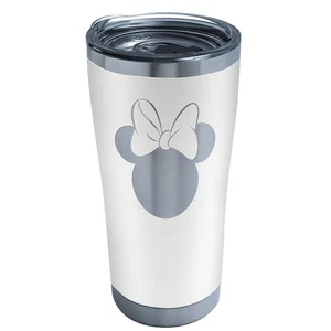 Disney Minnie Mouse Silhouette Engraved on White Triple Walled Insulated Tumb... - Picture 1 of 8