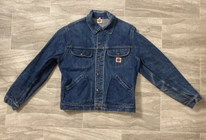 VINTAGE 1980s GWG JEAN JACKET DENIM DISTRESSED CANADA SIZE M 42 GREAT WESTERN - Picture 1 of 7