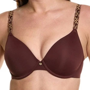 *NWOT Natori Rose Dream Custom Coverage T-Shirt Brown Bra 731080 – 32G - Picture 1 of 4