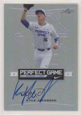 2016 Leaf Perfect Game All-American Classic Metal Silver Kyle Jacobsen Auto - Image 1 of 2
