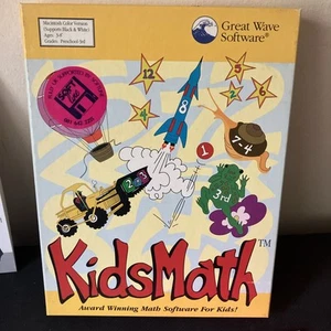 Great Wave Software, Kids Math. Age 3-8 years. Mac version, 800Kb Floppy drive. - Afbeelding 1 van 8