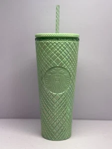 Starbucks light green studded bling 2024 Tumbler Venti cold cup 24 oz - Picture 1 of 5