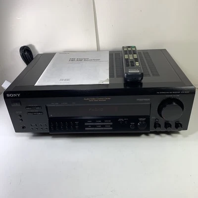 SONY FM STEREO/ FM-AM RECEIVER AUDIO/VIDEO CONTROL CENTER STR-SE381 TESTED - Image 1 of 4