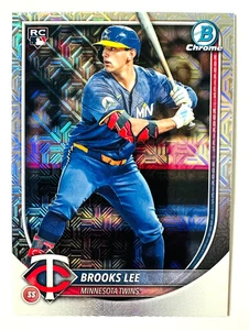 2025 Bowman Chrome Brooks Lee MOJO Refractor RC #72 Twins Rookie! - Picture 1 of 3