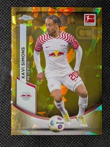 Xavi Simons 2023 Topps Chrome Bundesliga Sapphire Gold #/50 Leipzig - Bild 1 von 2