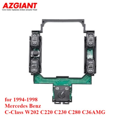 Interruptor de ventana del lado del conductor delantero izquierdo para Mercedes Benz Clase C 1994-1998  Foto 1 de 4