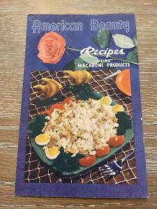 Vintage American Beauty Recipes American Beauty Macaroni Company Cookbook A4